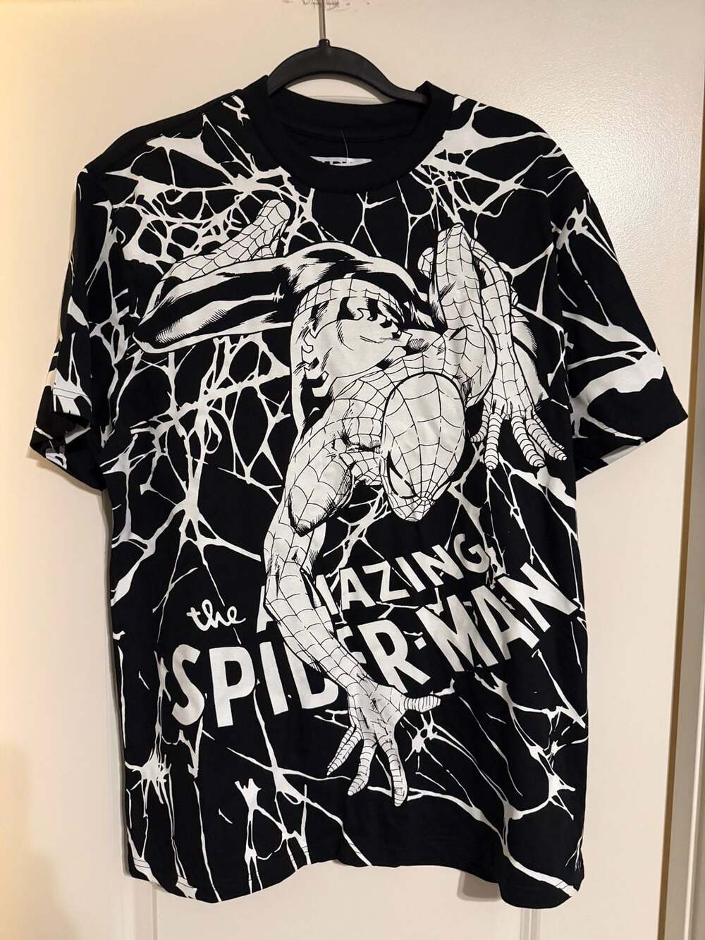 Marvel The Amazing Spider-Man Comic Graphic T-Shirt Black White